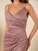 Women's Clothing Satin Suspender Dress Sexy Backless Pleated Skirt Dress_ecoleips.com