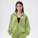 Women's Clothing Yoga Wear Sports Sweater Women's Modal Air Layer Loose Stand Collar Running Fitness Casual Tops_ecoleips.com
