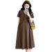 Summer New Korean Fashion Pleated V-Neck Maternity Nursing Dress_ecoleips.com