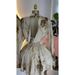 K New Women's Dress With Elegant Printed V-neck, Bell Sleeves, High-waisted, Short Skirt_ecoleips.com