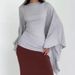 Women's Asymmetrical Butterfly Top Satin Solid Color Tie Detail European And American Style Foreign Trade Fashion Blouse for Autumn 2025_ecoleips.com