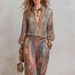 Women's Casual Fashion Suit Elegant Deep V Neck Wide Leg Pants European American Style Independent Website New 2026_ecoleips.com