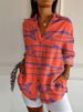 Verve 2025 New Women's Shirt Summer Trend Long Printed 3D Floral Short Sleeve Pattern Fashion_ecoleips.com