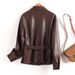 Aria Basics Women's Genuine Leather Short 2025 Spring, Biker Soft Sheepskin Jacket, Song Jia's Same Style, Trendy And Sophisticated_ecoleips.com