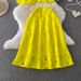 Women's Clothing Ins Heavy Water Soluble Lace Round Neck Short Top High Waist Slim Skirt Two Piece Set_ecoleips.com