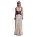 Women's Clothing Elegant Fashionable Polka Dot V Neck Patchwork Dress Backless Waist Cinching Lace Maxi Women's Dress_ecoleips.com