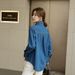 Real Shot Of Spring: Classic Design Replica, Skin-friendly Casual Denim Shirt Jacket For Women, Simple Style_ecoleips.com