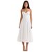 Women's Slim Fitting Floral Print Sundress Elegant Gentle European American Style Dress for Women_ecoleips.com