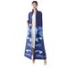 Muslim Foreign Trade Arab Robe, Women's Clothing, Printed, Tie-waist, Loose-fitting, Elegant, Issey Miyake Coat_ecoleips.com