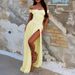 DiYun European And American Elegant Style Versatile Solid Color Long Dress Women's Clothing 2026 Summer_ecoleips.com