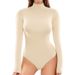 Women's Clothing Autumn And Winter High Collar Fine Thread Long Sleeve Triangle Jumpsuit Slimming And Slimming Sports Fitness Yoga Jumpsuit_ecoleips.com