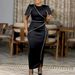 Elegant High-Waist Evening Gown – Stretch Polyester Formal Dress With Flattering Bodycon Silhouette (S-XXXL, Red/White, African & Western)_ecoleips.com