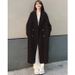 Chic Oversized Tweed Coat Women's Winter Audrey Hepburn Style Double-Breasted Jacket – Elegant & Comfortable (Beige/Pink/Camel/Black/Gray)_ecoleips.com
