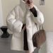 girl Cloud Puff Down Jacket For Women 2025 Winter New Mid-Length Small Petite Lazy Style Korean Cotton Coat_ecoleips.com