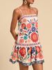 Women's Printed Bohemian Flowy Camisole Dress Casual Loose Vacation Style European And American Fashion_ecoleips.com