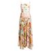 2025 Cross-Border European And American Summer Printed Sleeveless Spaghetti Strap Pleated Dress_ecoleips.com