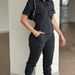 Women's Casual Jumpsuit Multi Pocket Design Cropped Style Jogger Autumn Polyester Regular Thickness American Fashion_ecoleips.com