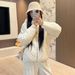 girl High-End Hooded Warm Jacket Women, Loose Simple Fashionable Casual Design, Slimming Quilted Cotton Coat For Autumn And_ecoleips.com
