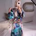 Women's Slim Fit Midi Dress Middle Eastern Pleated Design Long Sleeves Autumn Style New 2024_ecoleips.com