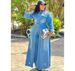 Women's Loose Denim Long Coat European American Style Button Cardigan Trench Coat Jacket With Long Sleeves For Autumn Winter_ecoleips.com
