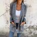 2025 Autumn/Winter Cardigan Jacket For Women, Casual And Fashionable, With A Houndstooth Lapel Suit_ecoleips.com