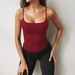 DiYun Women's Slim Fit Knitted Camisole Y2K Tops Solid Color Sexy Outdoor Spring Summer European American Style_ecoleips.com