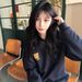 Letter Embroidery Hooded, Oversized, Winter, High-end Loose Couple's Jacket, Thin Spring And Autumn Sweatshirt For_ecoleips.com