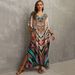 Women's Rayon Printed Beach Cover-Up Dress – Lightweight Loose Fit Swimwear Cover-Up, Bikini Wrap, Sun Protection Long Dress, One Size Fits Most_ecoleips.com