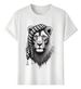 Women's T-Shirts Tshirt Muscle Freaks Lion Chess Graphic Style Drawing King_ecoleips.com