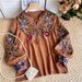 Women's Clothing Loose Slim All Match Heavy Embroidery Shirt Stylish Top_ecoleips.com