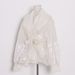 K Elegant Printed Top With Large Lapel And Lantern Sleeves, Cinched Waist And Lace Up Shirt For Women_ecoleips.com