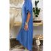 European And American Cross-border Plus-size Loose-fitting Women's Clothing, Washed Denim Dress_ecoleips.com
