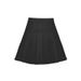 Women's High Waist Pleated A-Line Mini Skirt – Korean JK School Style In Black Grey, Sweet Y2K Bottom_ecoleips.com