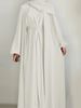 Verve 2025 Spring New Turkey Dubai Solid Color Two-Piece Women's Robe Dress_ecoleips.com