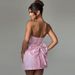 Women's Clothing New Fashion Style Temperament Sexy Jacquard Tube Top Bowknot Mini Dress Women_ecoleips.com