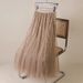 Women's Clothing Mesh Sequined Skirt Drape High Waist Slim A Line Big Swing Umbrella Skirt_ecoleips.com