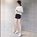 Women's Sports Shorts Summer Korean Style Trendy Loose Slim Wide Leg Casual Three Quarter Pants for Students_ecoleips.com