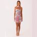 Fashion Floral Printed Scarf Mini Dress For Women Summer Sweet And Stylish New Arrival Women's Clothing_ecoleips.com