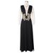 Women's Clothing Deep V High Slit Dress Summer Sexy Dinner Dress_ecoleips.com
