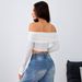 Voya Women's Sexy European And American Style One Neck Sweet And Spicy T-shirt Short Style Exposed Navel Sexy Top_ecoleips.com