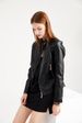 K New Leather Jacket With Feminine Temperament, European And American Plus Size Stand Up Collar PU Leather Jacket, Women's Leather Jacket_ecoleips.com