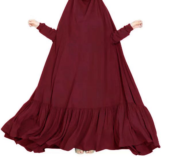 Women's Clothing Big Swing Solid Color Festival Daily Robe Dress_ecoleips.com