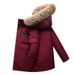 Men's Winter Parka With Fur Hood - Streetwear Style, 550fp Duck Down Jacket For Urban Outdoor, Black/Brick Red, Sizes S-3xl_ecoleips.com