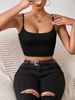 Women's Clothing Women's Cropped Camisole Tank Top Spring/Summer Sexy Style Innerwear Outerwear For Formal & Casual For Women_ecoleips.com
