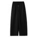 Suitable For All Seasons Casual Wide Leg Women 2025 Spring New Tencel Linen Straight Pants_ecoleips.com