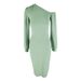 AC424 European American 2024 Spring And Autumn New Cross-Border Slim-Fit Solid Color Elegant Long Bodycon Dress_ecoleips.com