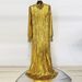 Voya Voya Women's Evening Gown Long Dress 2026 European And American Celebrity Heavy Craft Beaded Sequined Gold Sparkle Long Dress_ecoleips.com