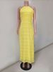 TARUXY Fashion Backless Ruched Long Dress For Women Halter Lace Up Sexy Ruffle Dress Loose Female 2025 Summer New Vacation Dress_ecoleips.com