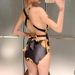 Sexy V-Neck One-Piece Swimsuit With Cover-Up – Tummy Control & Backless Design, High-Waisted Swimwear With Floral Print (S-Xl, 2 Styles)_ecoleips.com