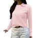 DiYun European And American Casual Style Knitted Long-Sleeve Sweater Women's Clothing 2025 Autumn/Winter_ecoleips.com